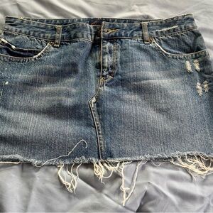 Aeropostale Blue Mini Skirt Casual Denim